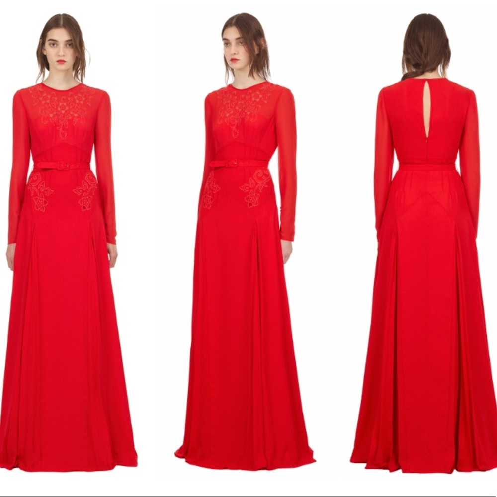 Self-portrait maxi formal dress